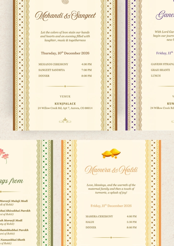 Traditional Maroon Minimal Wedding Invitation — image 4